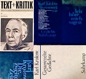 Karl Krolow Literatur Schreibnacht Unternehmen Lyrik-Collage Buchcover
