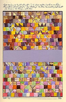 Wort- und Bildkunst: Paul Klee - Einst dem Grau der Nacht enttaucht (1918)